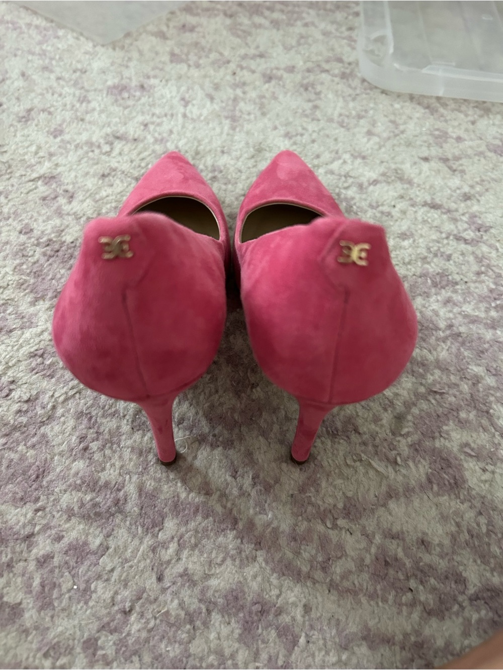 Sam Edelman Hot Pink Suede Pointed Toe Pumps - Picture 4 of 4